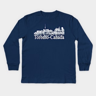 toronto canada Kids Long Sleeve T-Shirt